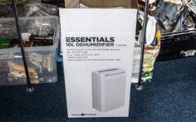 A Modern 10 Litre De-Humidifier Model No. C10 DH19. Almost new, in box.