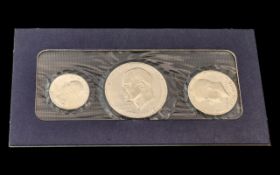 United States Bi-Centennial Three Piece Silver Coin Set,