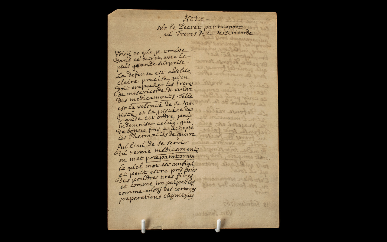 Maria Theresa Signature on a Document written by Gerard van Swieten 1772 ( a Dutch physician who