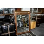 Substantial Large Bevelled Mirror Frame is slightly distressed,