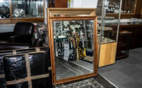 Substantial Large Bevelled Mirror Frame is slightly distressed,