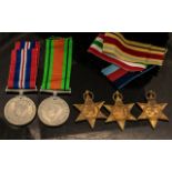 Group of ( 5 ) British 2nd World War Medals with Ribbons etc. ( 5 ) Medals In Total.