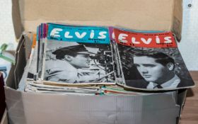 Elvis Presley Interest - Collection of Elvis Presley 'Elvis Monthly' Magazines.