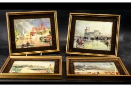 Four Framed Pictures of Views of England