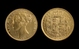 Queen Victoria 22ct Gold - Shield Back Y