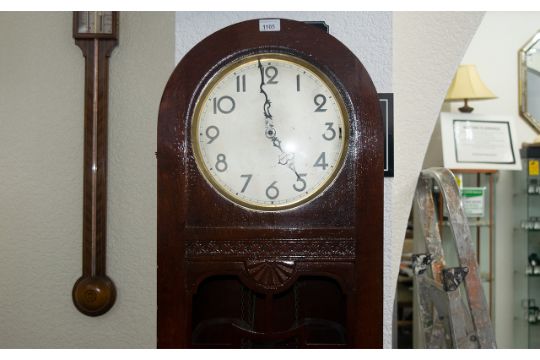 1920s Mahogany Long Case Clock, silvered - Image 2 of 2