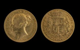 Queen Victoria - Scarce 22ct Gold Shield