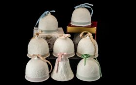 Collection of Eight Lladro Bells, and a