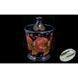 William Moorcroft Jar And Cover, Pomegranate Design, Height 6½ Inches, Restored