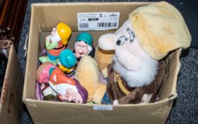 Disney Interest - Snow White and The 7 Dwarfs, Includes Large Size ' Happy ' Dwarf Teddy bear ' A
