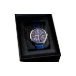 Camages - Ladies Ltd Edition Steel Cased Time Piece / Watch, Diamond Set to Dial. With Blue