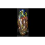 Large Murano Style Glass Vase. Height 19.5".