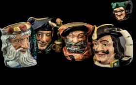 A Collection of Five Royal Doulton Character Jugs, to include Neptune D6548, Falstaff D6287, Tam O'