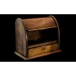 Early 20th Century Oak Smokers Cabinet, missing its mixing bowl. Height 11 inches.