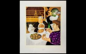 Beryl Cook 1926 - 2008 Ltd Edition Artist Signed Coloured Print ( Photo lithographic ) Title '