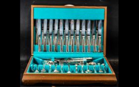 Boxed Canteen of Plated Cutlery, Poston's Lonsdale Plate,