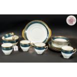 Afternoon Tea Set by Paladin China 'Fenton', comprising six cups, six saucers, six side plates,
