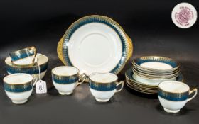 Afternoon Tea Set by Paladin China 'Fenton', comprising six cups, six saucers, six side plates,