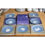 Collection of Seven American Independence Wedgwood Plates, in boxes with paperwork.