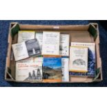 Box of Vintage A Wainwright Books, including three rare editions, 'The Outlying Fells of Lakeland',
