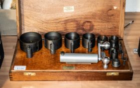 A Boxed Set of Clock Makers Mainspring Winders in fitted case.