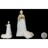 Coalport - Hand Painted Queen Elizabeth II Bone China Figure to Celebrate The Diamond Jubilee of Her