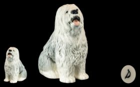 Beswick Old English Sheepdog - Fireside Model No. 2232. gloss finish.