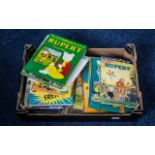 Large Box of Children's Annuals, including Rupert, Winnie the Pooh, Topper, Bash Street Kids,