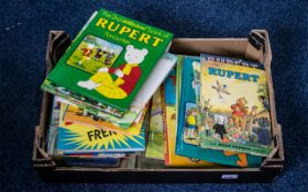 Large Box of Children's Annuals, including Rupert, Winnie the Pooh, Topper, Bash Street Kids,