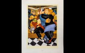 Beryl Cook 1926 - 2008 Ltd Edition Artist Signed Coloured Print ( Photo lithographic ) Title ' Shall