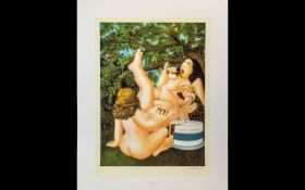 Beryl Cook 1926 - 2008 Ltd Edition Artist Signed Coloured Print ( Photo lithographic ) Title ' The