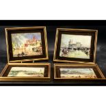 Four Framed Pictures of Views of England & Wales,