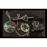 Exquisite Stone Set Costume Jewellery + Others - Including Agate. Collection of Mid Century Designer