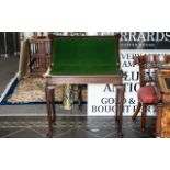 An Early 20th Century Queen Anne Style Tilt Top Card Table of typical form on cabriole legs and