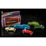 Small Collection of Vintage Die Cast Model Cars, comprising a boxed Persaud London Bus,