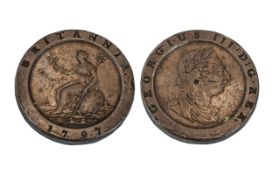1797 Georgian Cartwheel. 1797 Cartwheel Penny, Nice Grade and Condition. Please See Attached Image.