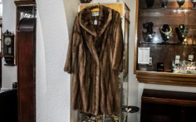 Beautiful Light Brown Full Length Mink Coat, made by Stephen of Blackpool,