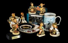 Mixed Box of Pottery & Collectibles, to include eight Hummel figures, RAF Flying for Victory Mug,