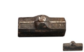 Nazi Swastika Stamp. Cast Swastika Stamp, Good Patina. Loft Find From a Country Manor House.