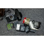 Camera Equipment - comprising a Yashica Minister III Camera with shoulder strap and instructions,