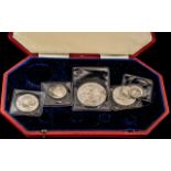 Part set of 1902 Edward VII specimen MATT coins.