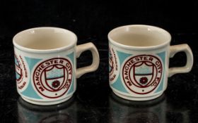 2 x Mugs of Manchester City League Cup Winners 1975 / 1976.