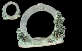 A Lladro Tableau circular garden design.