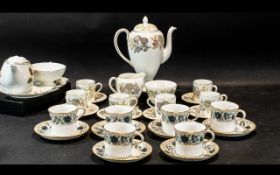 Wedgwood 'Lichfield' Coffee Set, compris