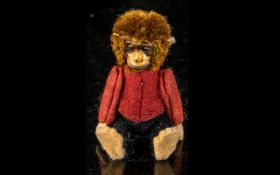 Antique Schuco Miniature Jointed Monkey.