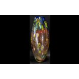 Large Murano Style Glass Vase. Height 1