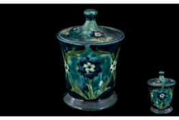 William Moorcroft Jar And Cover, Blue Gr