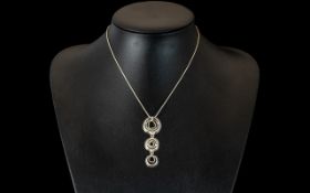 Unusual Silver Statement Necklace. Conte