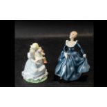 Two Porcelain Figurines, comprising Coalport 'Goose Girl' Limited Edition, with certificate,