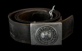 Third Reich Nazi German Luftwaffe Belt and Buckle. Belt clearly stamped 1939.